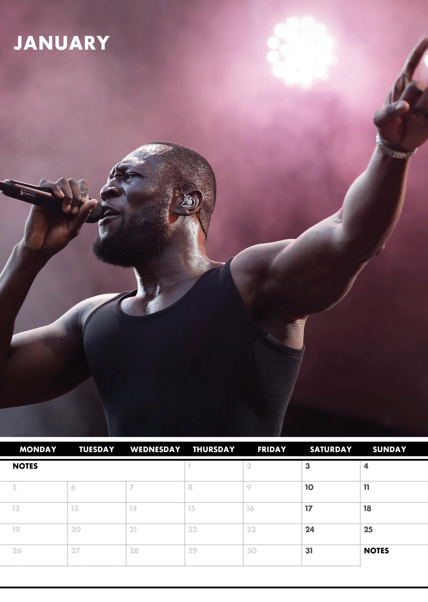 Stormzy Calendar 2026 – A Year with the UK’s Rap Icon