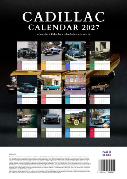 Cadillac Transport Calendar 2027 – M-PRA Range