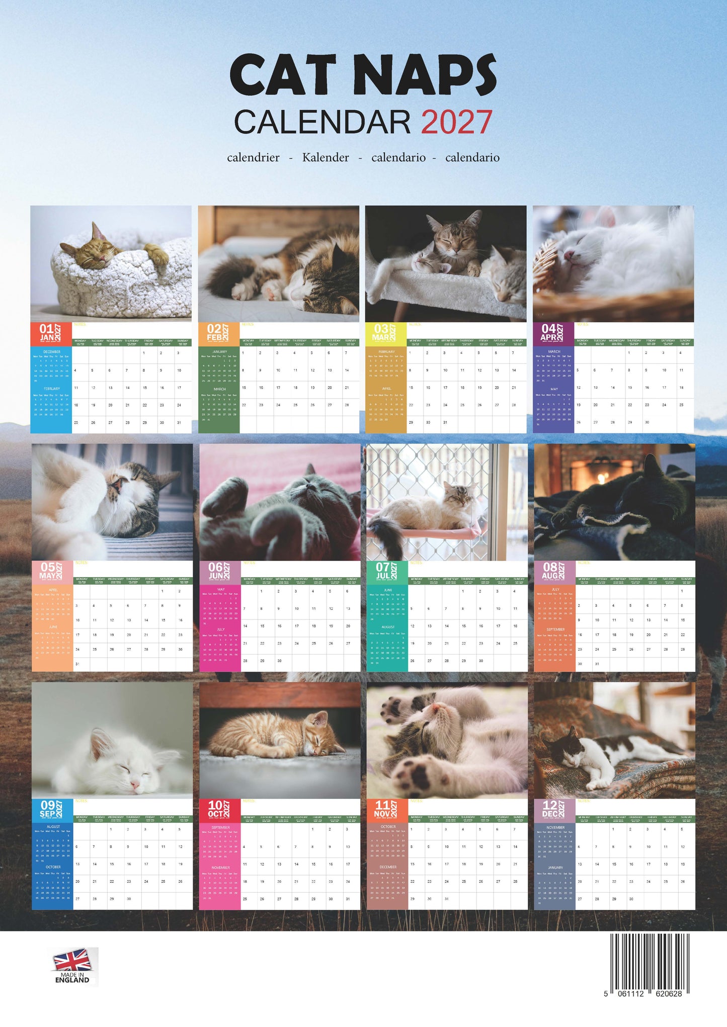 Cat Naps Calendar 2027 – M-PRA Range