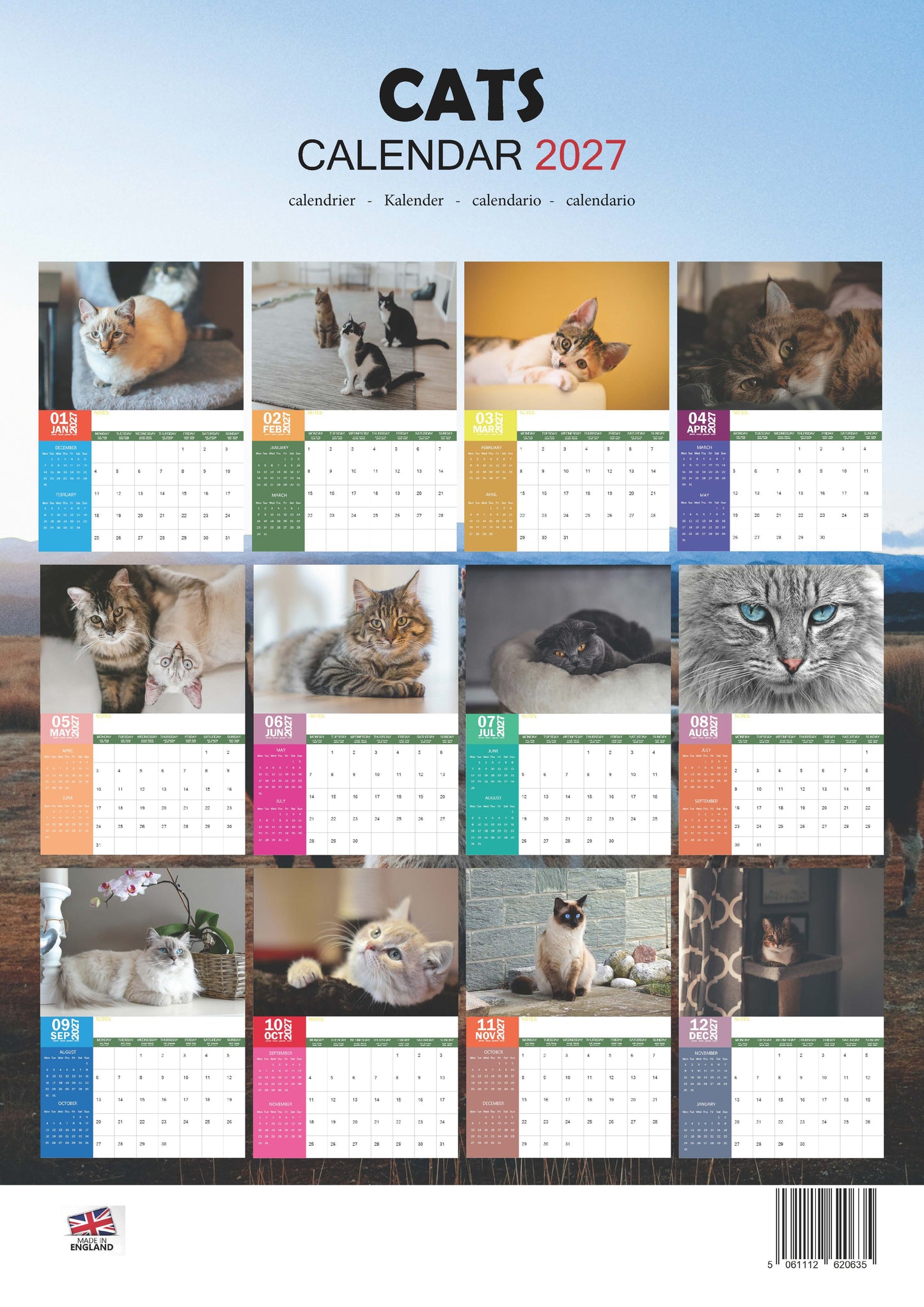 Cats Calendar 2027 – M-PRA Range