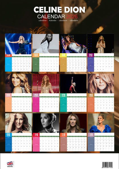 Celine Dion Music Calendar 2026 – M-PRA Range