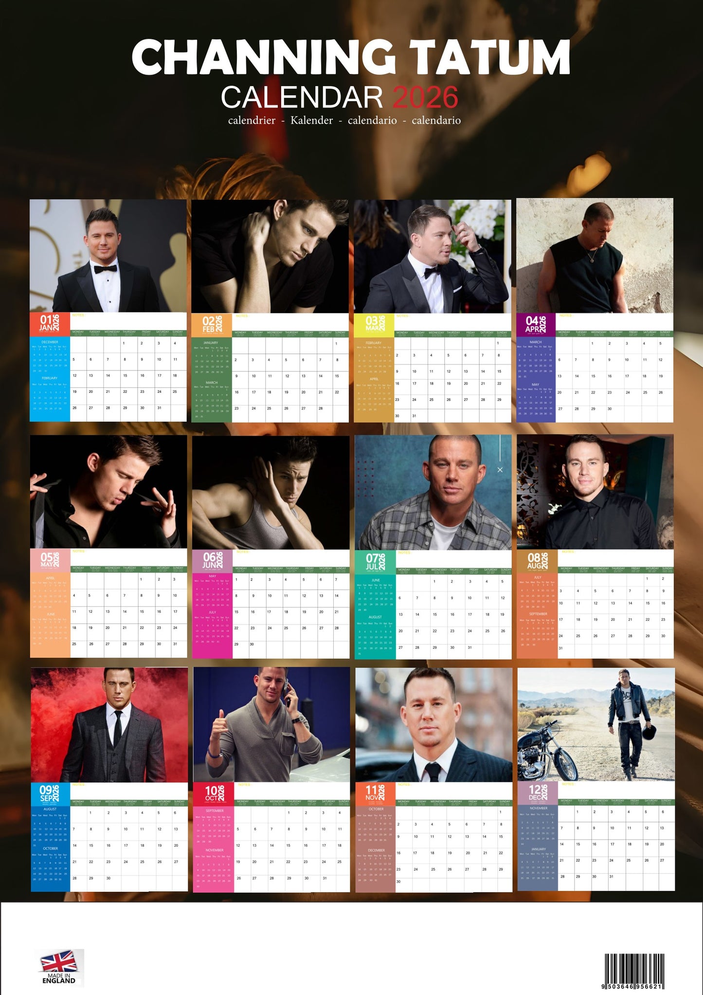 Channing Tatum Celebrity Calendar 2026 – M-PRA Range