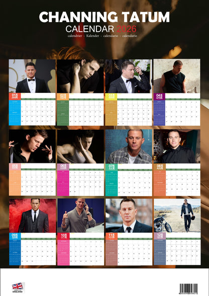 Channing Tatum Celebrity Calendar 2026 – M-PRA Range