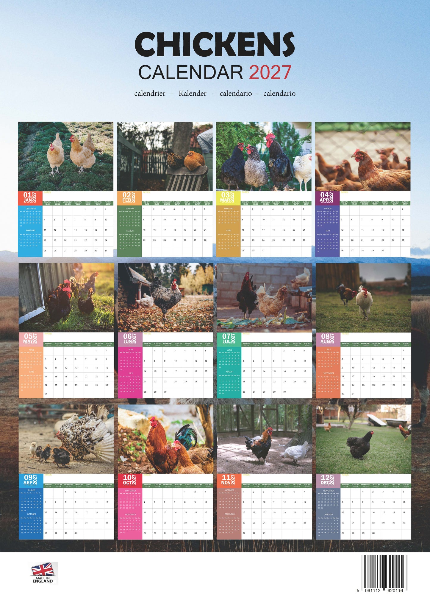 Chickens Calendar 2027 – M-PRA Range