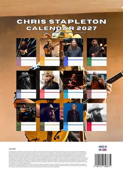 Chris Stapleton Music Calendar 2027 – M-PRA Range