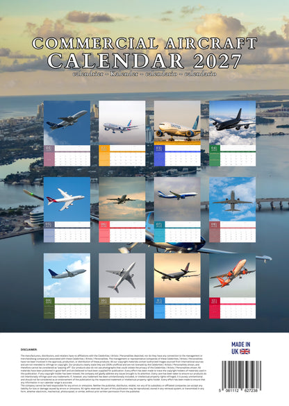 Commercial Aircraft Transport Calendar 2027 – M-PRA Range