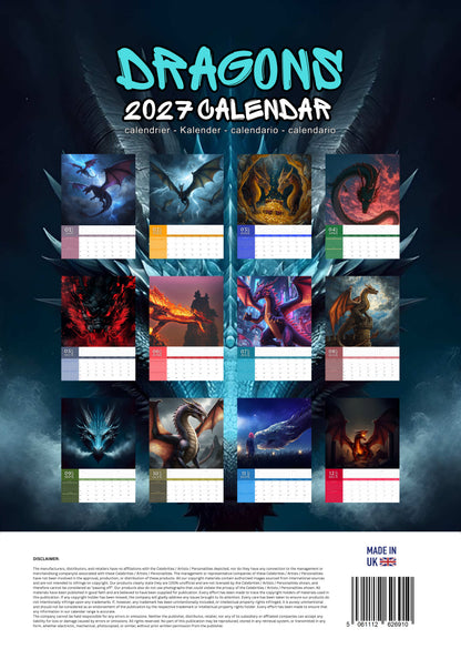Dragons Calendar 2027 – M-PRA Range