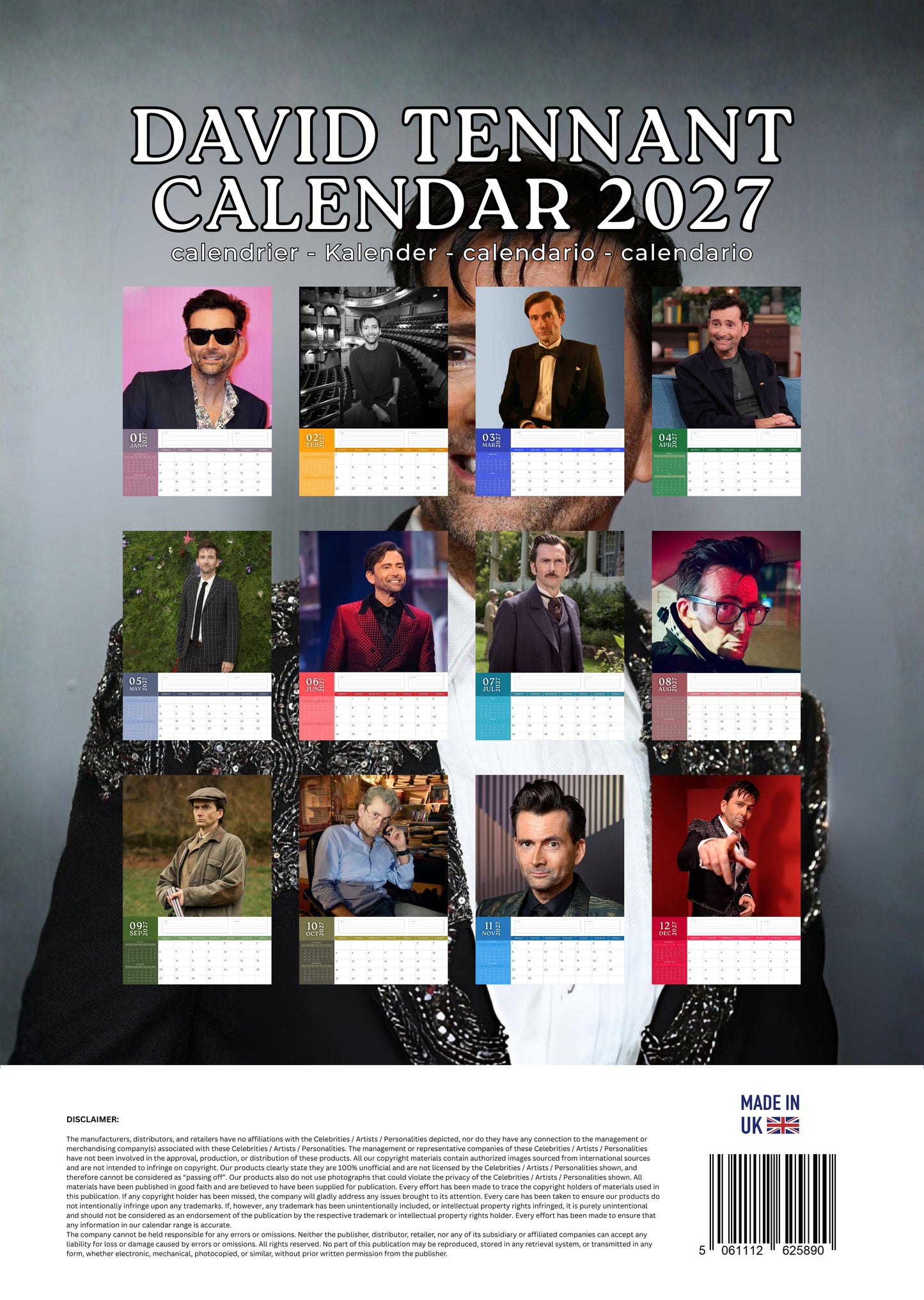 David Tennant Calendar 2027 – M-PRA Range