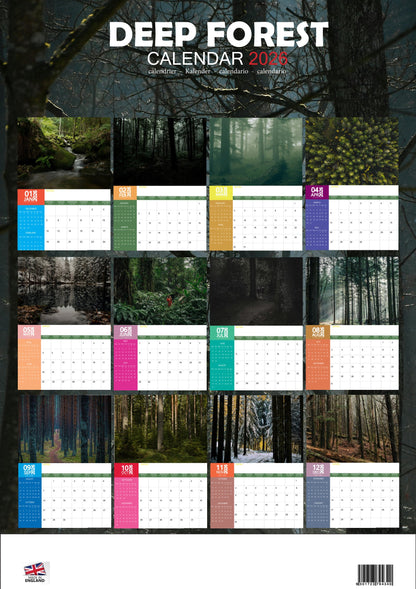 Deep Forest Natural Calendar 2026 – M-PRA Range