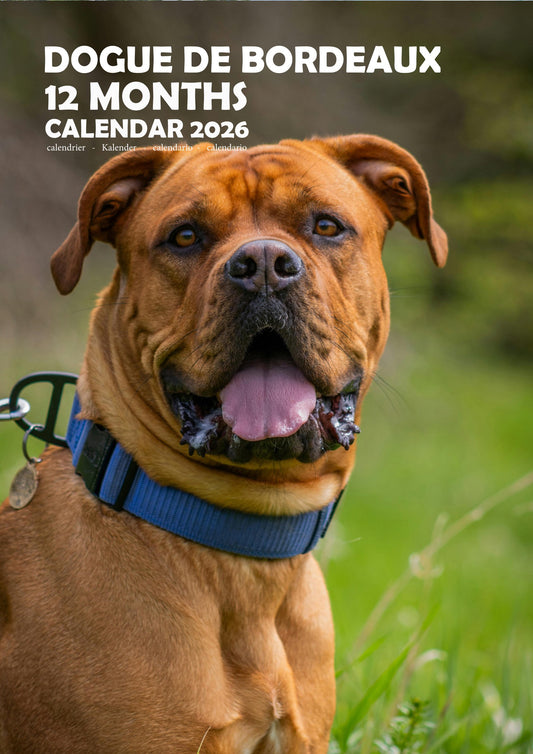 Dogue De Bordeaux Dog Calendar 2026 – M-PRA Range