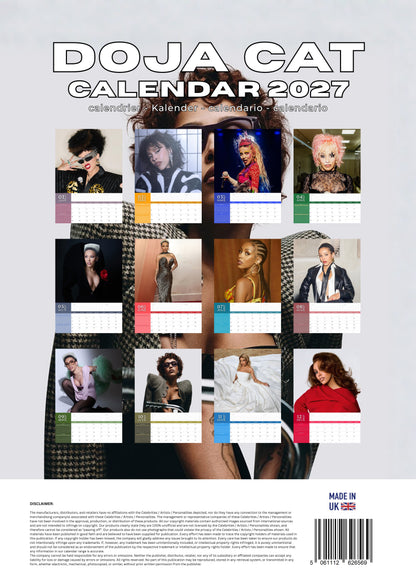 Doja Cat Music Calendar 2027 – M-PRA Range