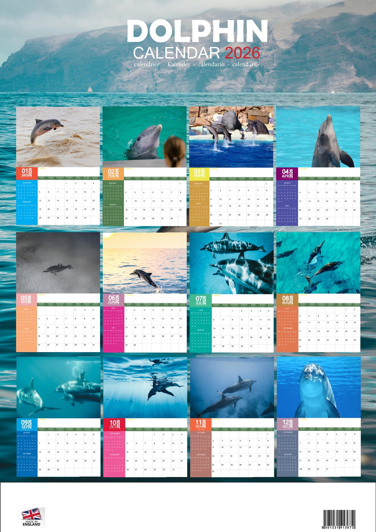 Dolphin Calendar 2026 – M-PRA Range