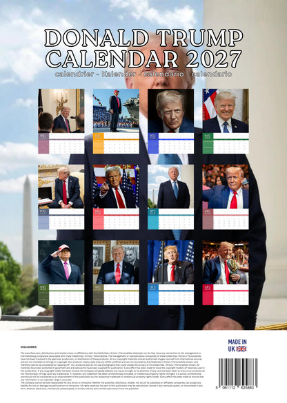 Donald Trump Calendar 2027 – M-PRA Range