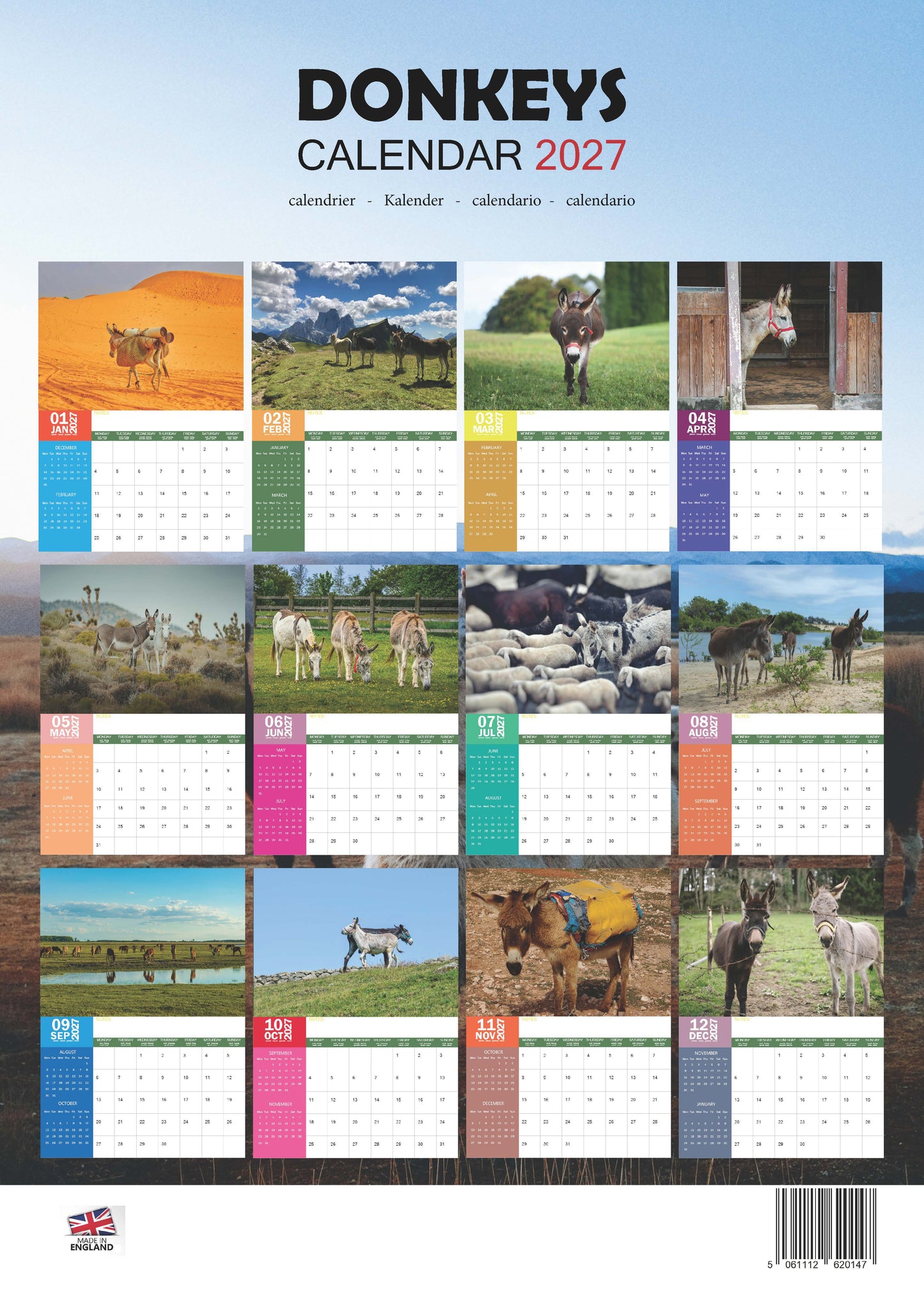 Donkeys Calendar 2027 – M-PRA Range