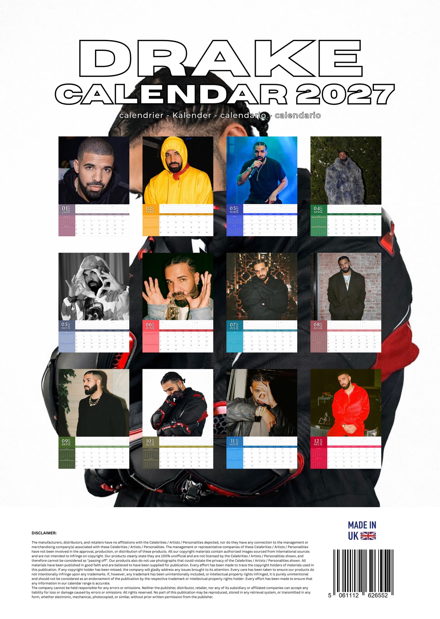 Drake Music Calendar 2027 – M-PRA Range