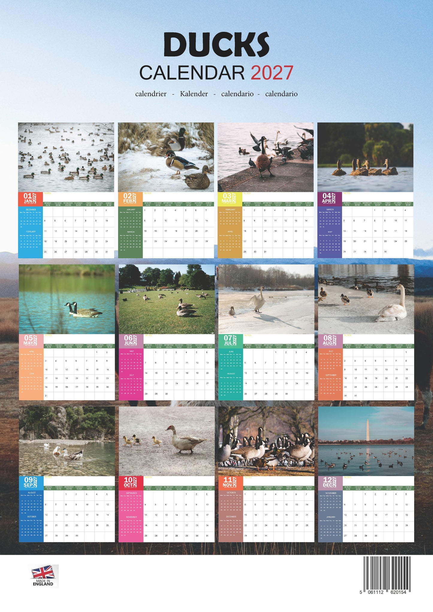 Ducks Calendar 2027 – M-PRA Range