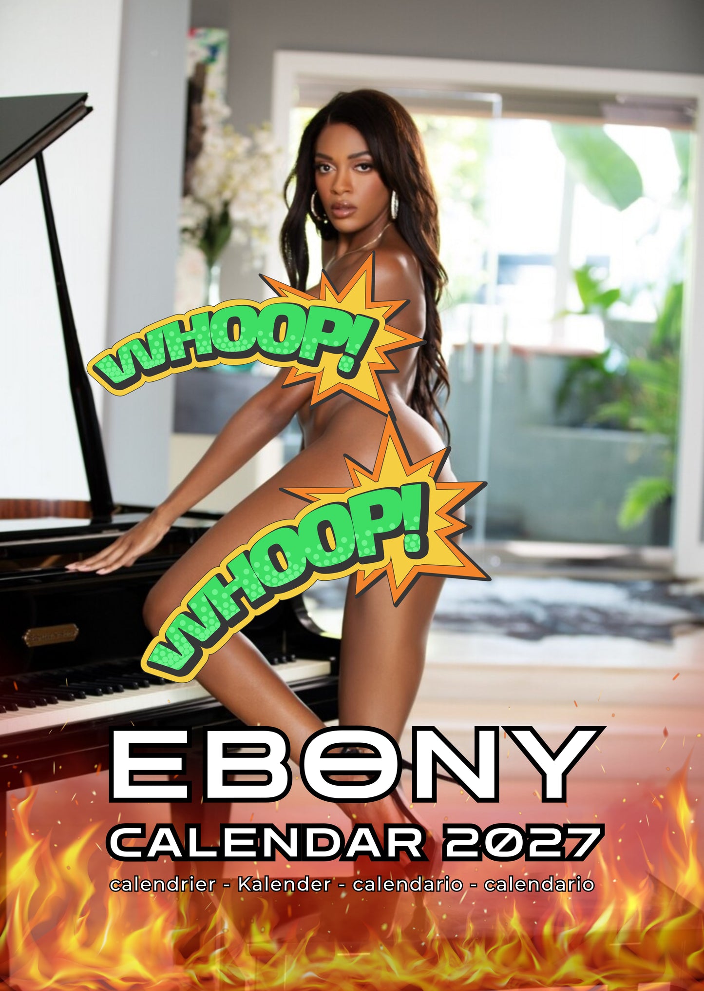 Ebony XXX 2027 Wall Calendar – 12 Month Premium Glamour Edition