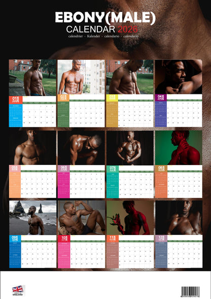 Ebony Male Calendar 2026 – M-PRA Range