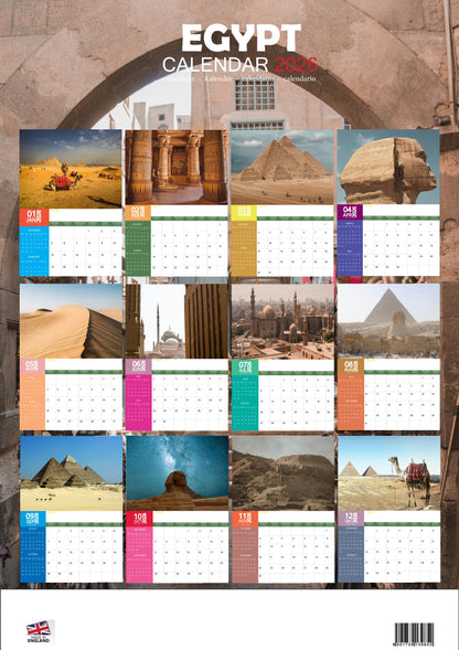 Egypt Calendar 2026 – M-PRA Range