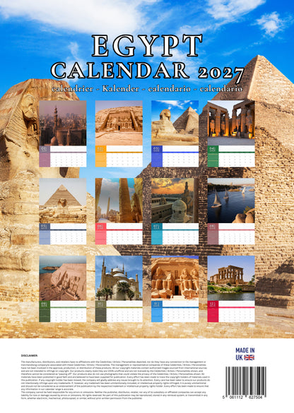 Egypt Calendar 2027 – M-PRA Range