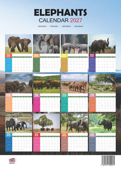 Elephants Calendar 2027 – M-PRA Range