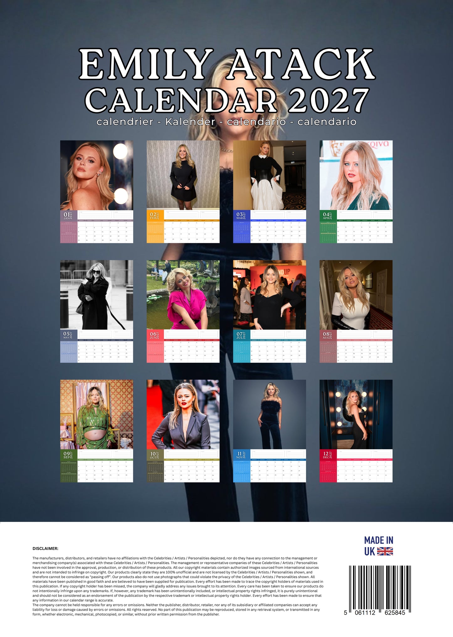 Emily Atack Calendar 2027 – M-PRA Range