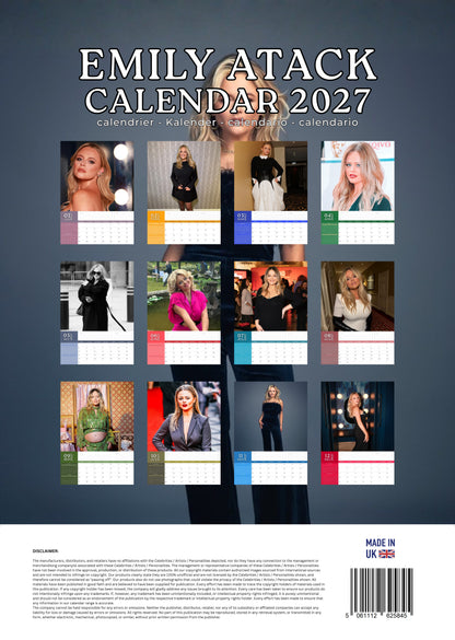 Emily Atack Calendar 2027 – M-PRA Range