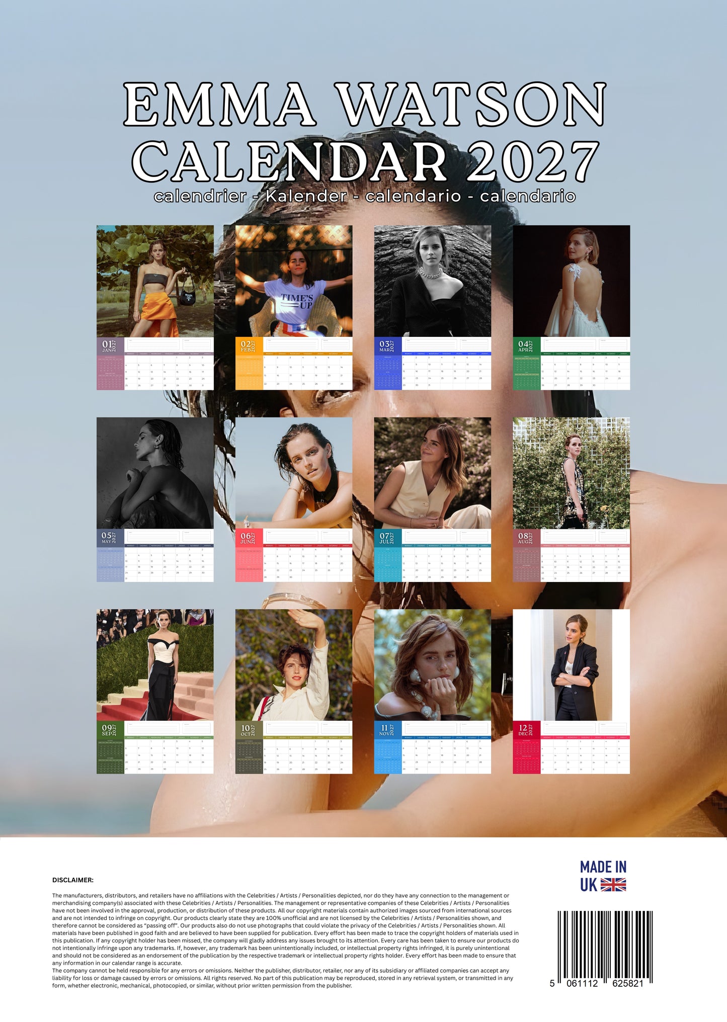 Emma Watson Calendar 2027 – M-PRA Range