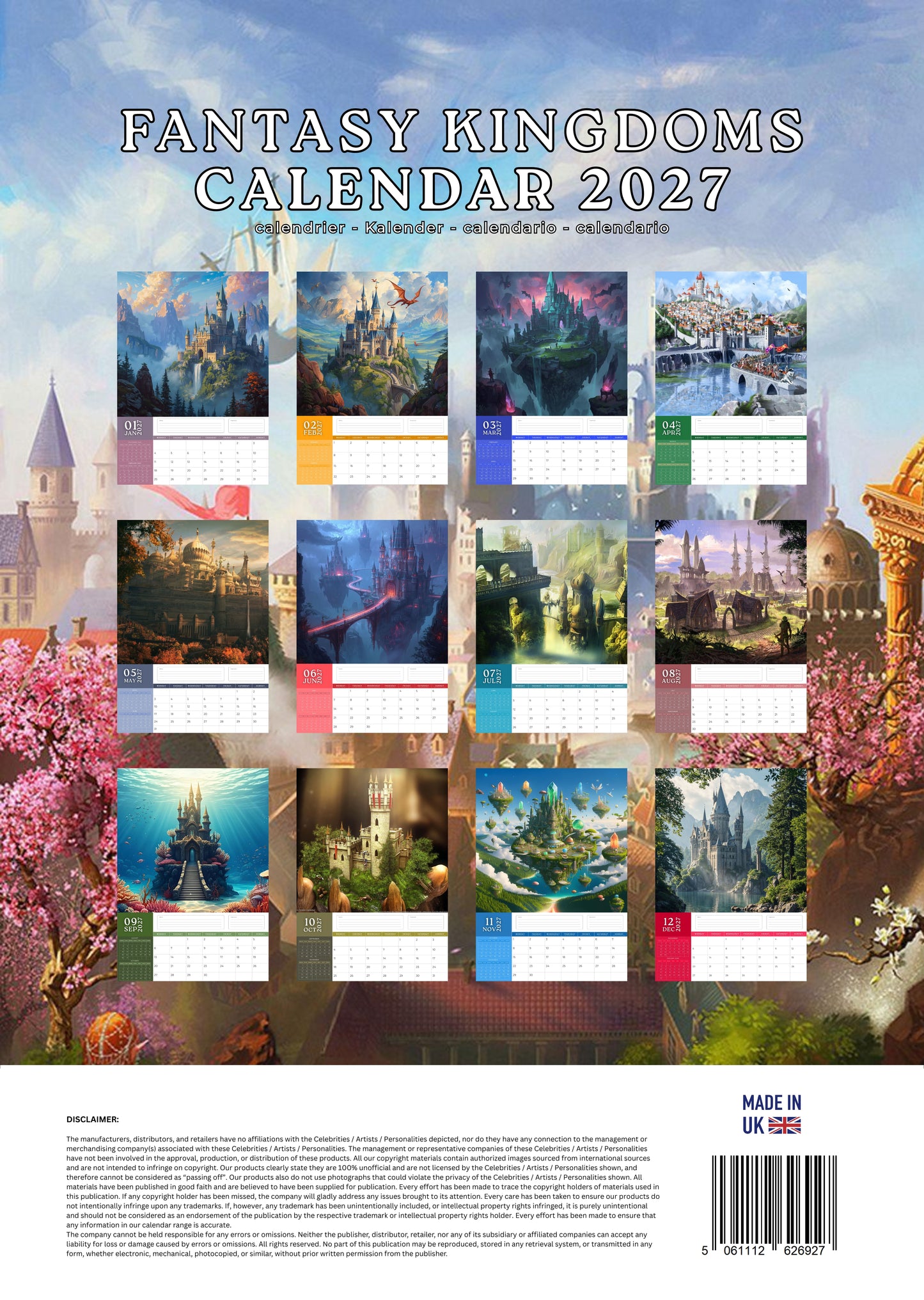 Fantasy Kingdoms Calendar 2027 – M-PRA Range