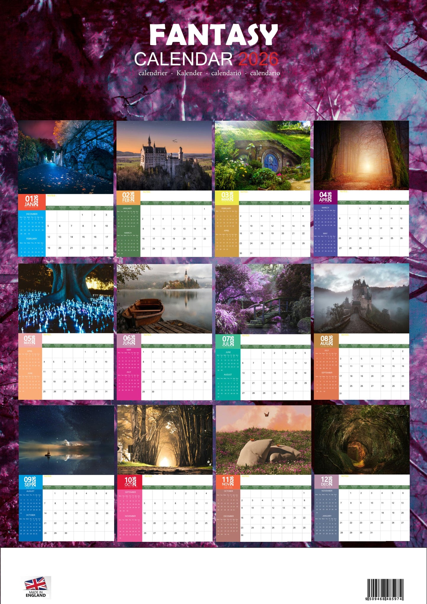 Fantasy World Art Calendar 2026 – M-PRA Range