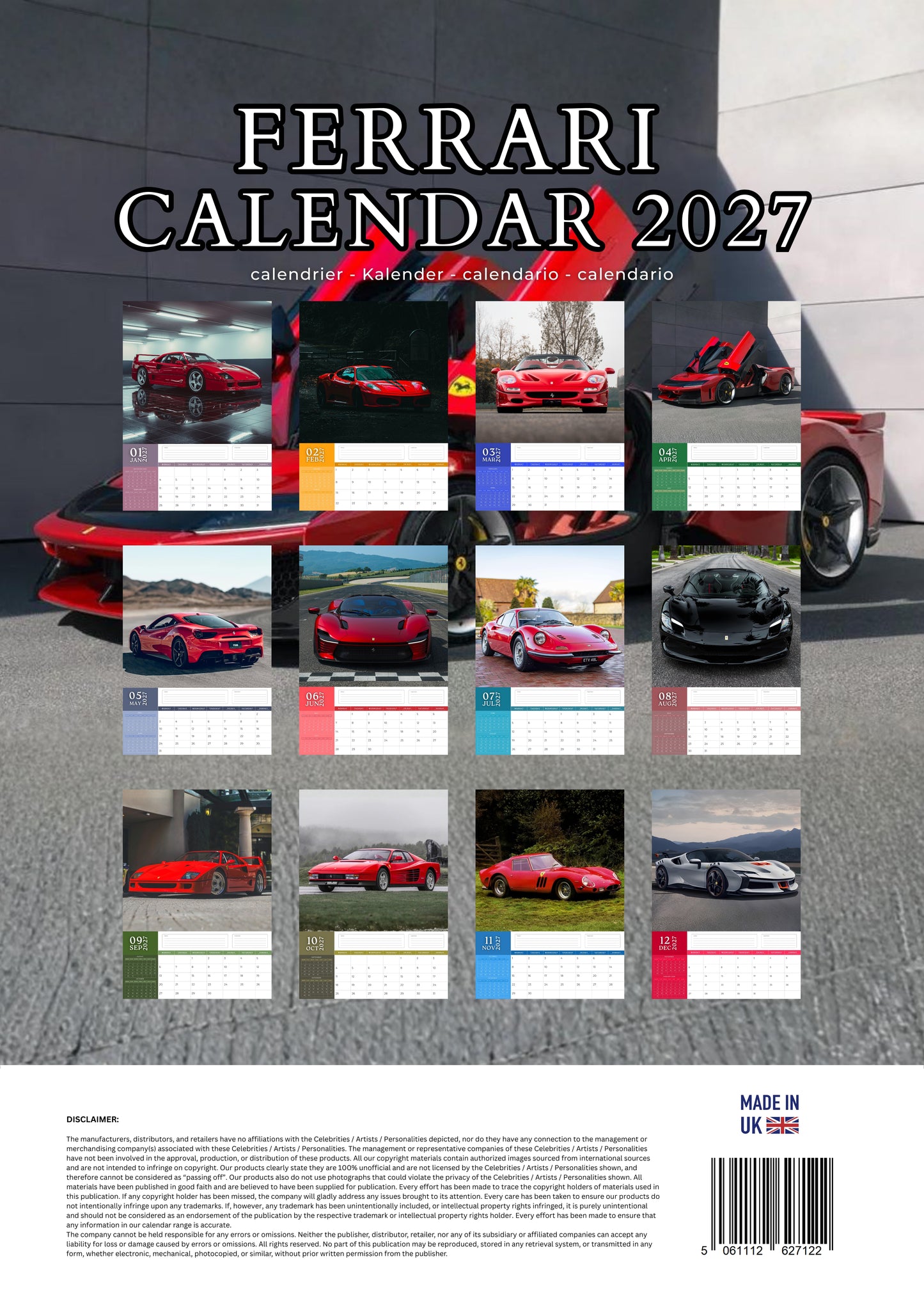 Ferrari Transport Calendar 2027 – M-PRA Range