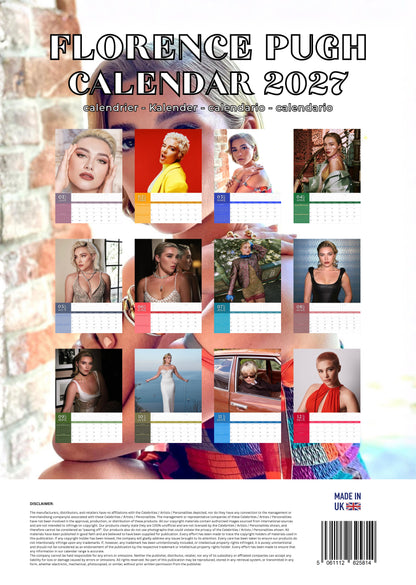 Florence Pugh Calendar 2027 – M-PRA Range