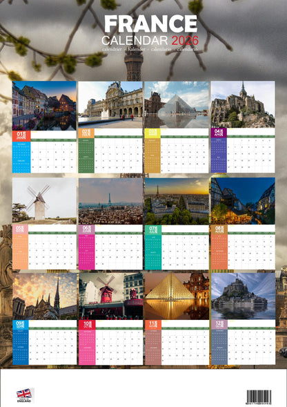 France Calendar 2026 – M-PRA Range