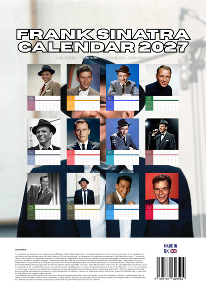 Frank Sinatra Music Calendar 2027 – M-PRA Range