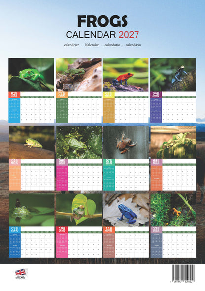 Frogs Calendar 2027 – M-PRA Range