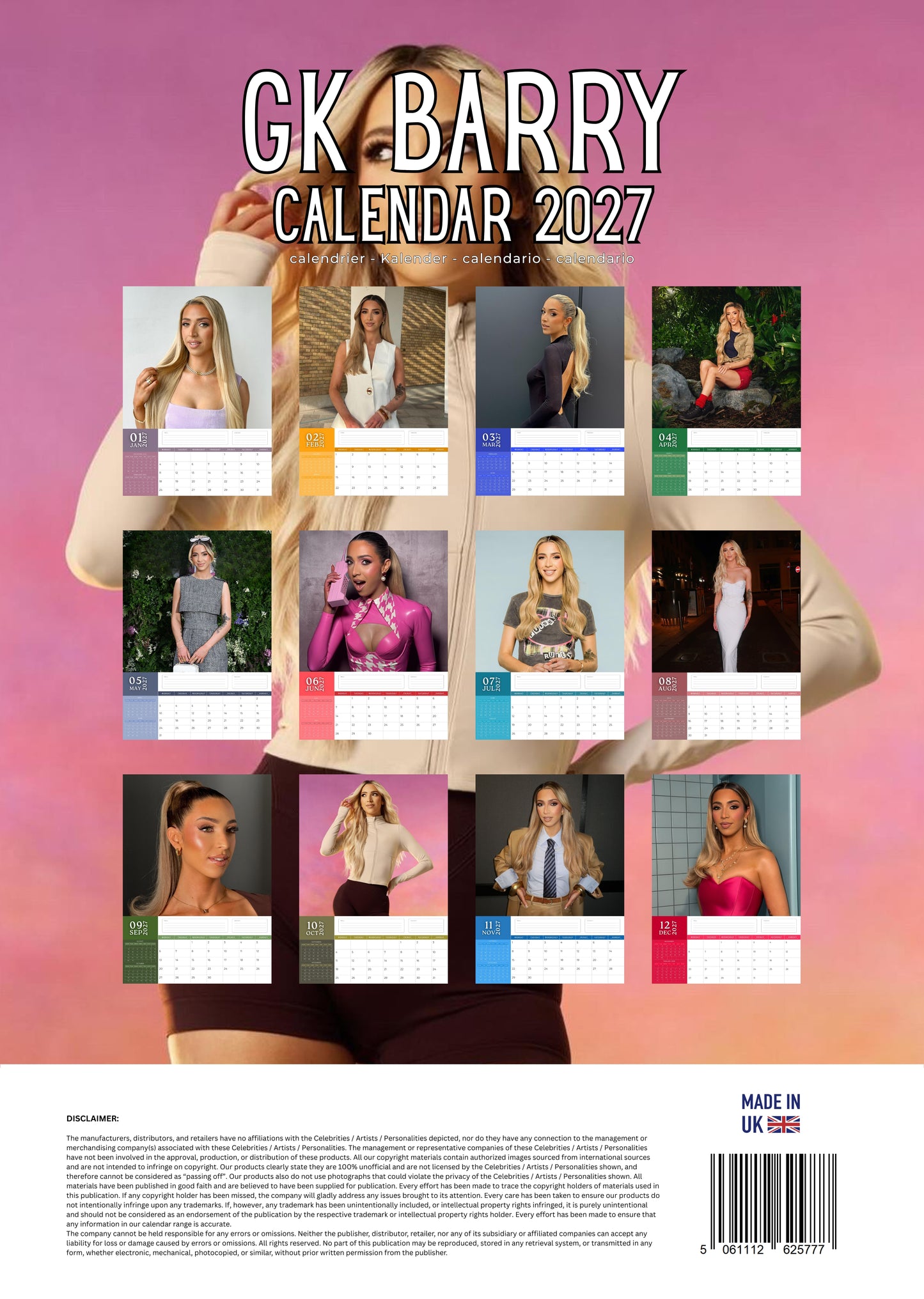 GK Barry Calendar 2027 – M-PRA Range