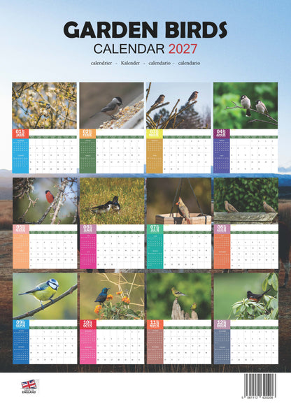 Garden Birds Calendar 2027 – M-PRA Range