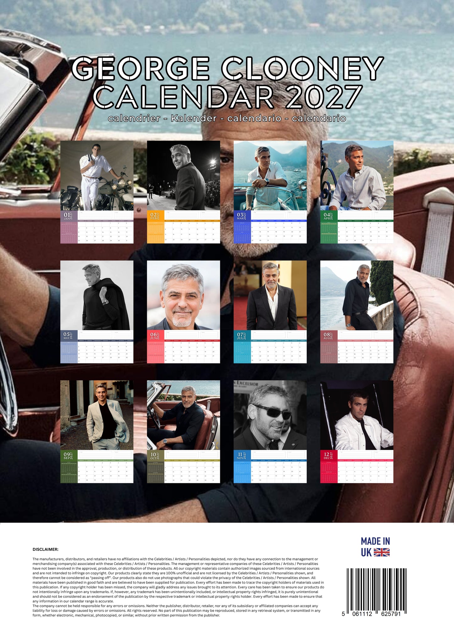 George Clooney Calendar 2027 – M-PRA Range