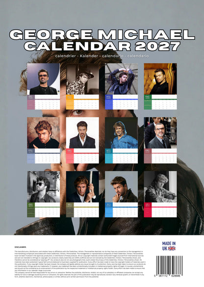 George Michael Music Calendar 2027 – M-PRA Range