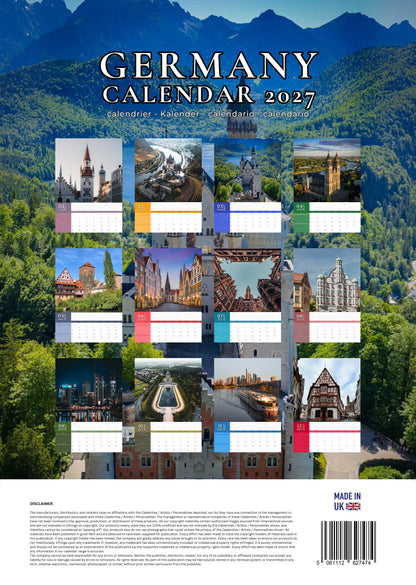 Germany Calendar 2027 – M-PRA Range