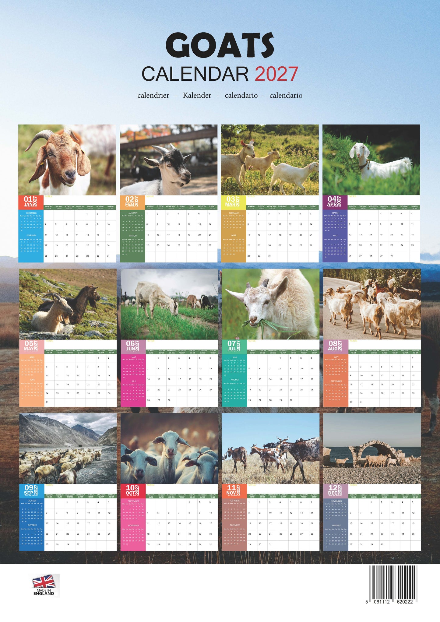 Goats Calendar 2027 – M-PRA Range
