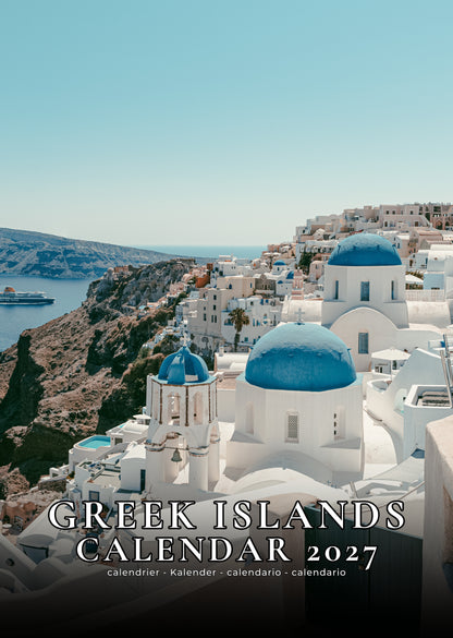 Greek Islands Calendar 2027 – M-PRA Range
