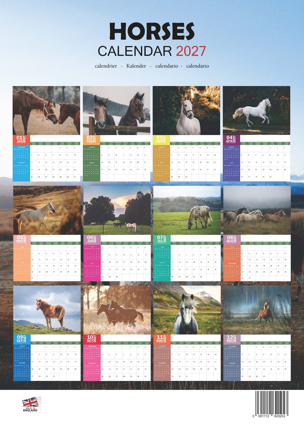 Horses Calendar 2027 – M-PRA Range