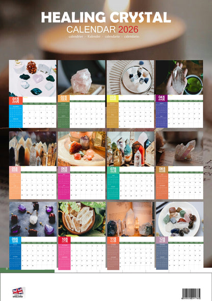 Healing Crystal Art Calendar 2026 – M-PRA Range
