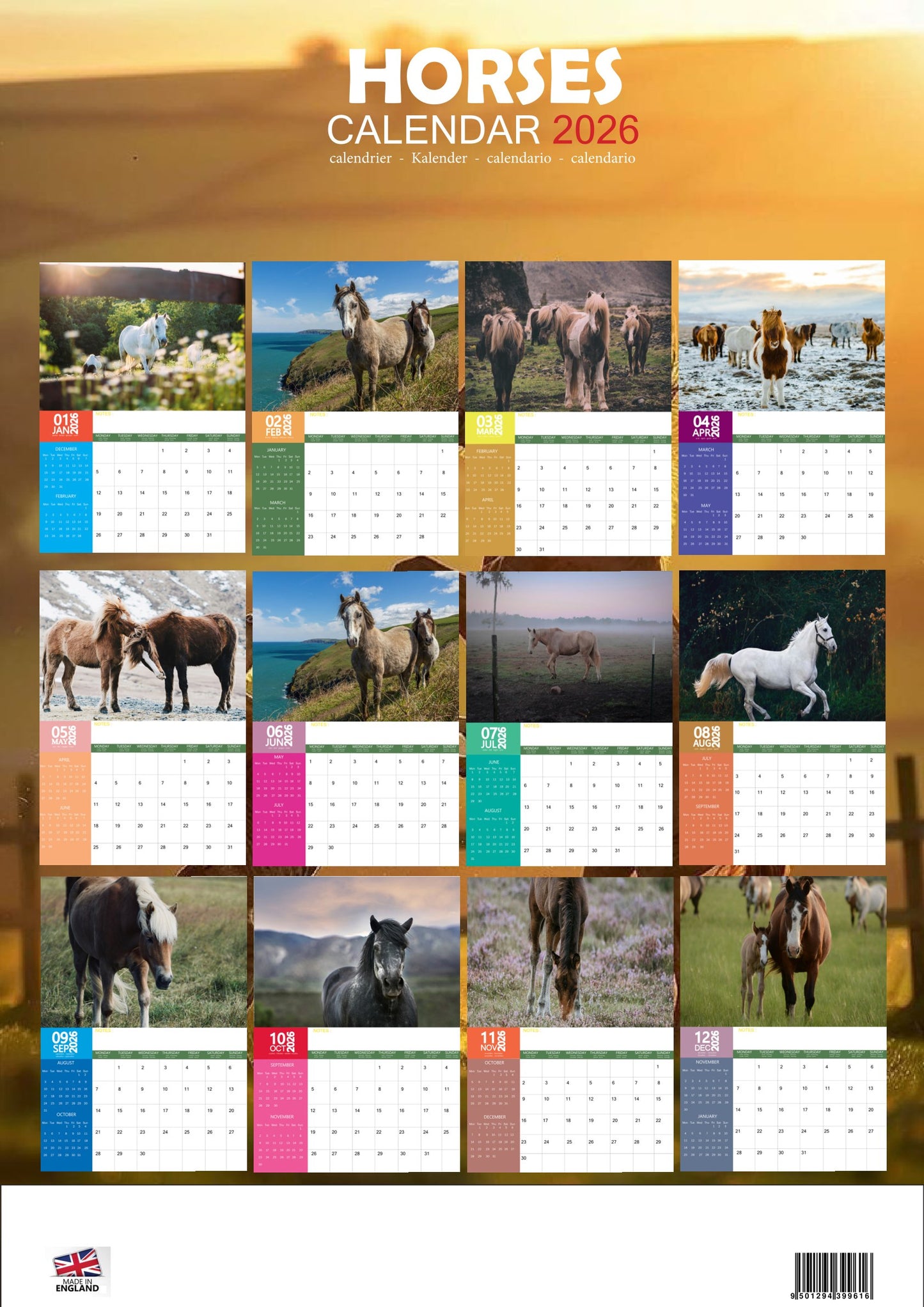 Horse Calendar 2026 – M-PRA Range