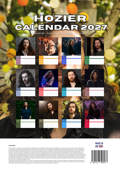 Hozier Music Calendar 2027 – M-PRA Range