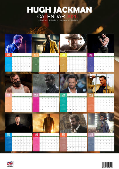 Hugh Jackman Celebrity Calendar 2026 – M-PRA Range