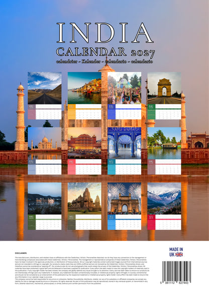 India Calendar 2027 – M-PRA Range