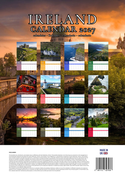 Ireland Calendar 2027 – M-PRA Range