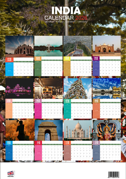 India Calendar 2026 – M-PRA Range